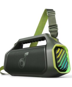 soundcore Boom 2 Plus By Anker, Outdoor Speaker, 140W, 2+2 Channel, BassUp 2.0, 20H Playtime, Fast Charge, IPX7 Waterproof, RGB Lights, Power Bank, Bluetooth 5.3, Portable for Outdoors, Camping, Beach