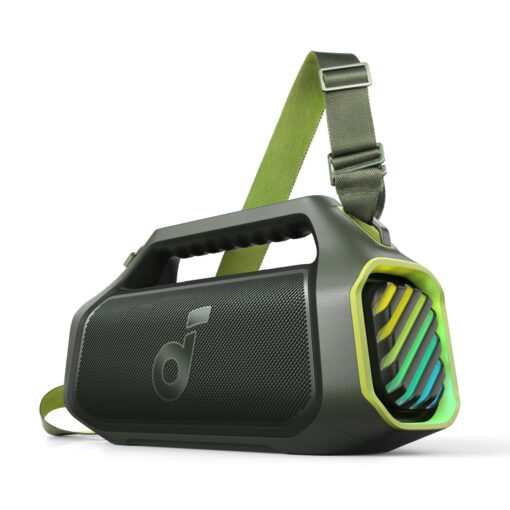 soundcore Boom 2 Plus By Anker, Outdoor Speaker, 140W, 2+2 Channel, BassUp 2.0, 20H Playtime, Fast Charge, IPX7 Waterproof, RGB Lights, Power Bank, Bluetooth 5.3, Portable for Outdoors, Camping, Beach