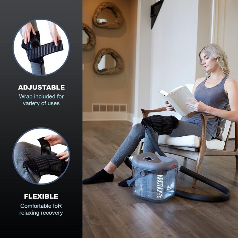 Circulating Cold Water Therapy Ice Machine Gen 2 by Arctic Ice Clear – for Knee, Elbow, Shoulder, Back Pain, Swelling, Sprains, Injuries (Arctic Ice Clear) (with Back Pad) - Image 2