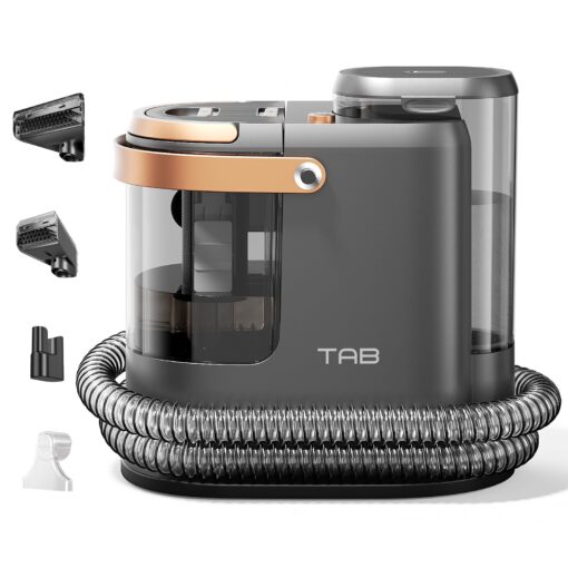 TAB Carpet Cleaner Machine, 18KPa Portable Upholstery Spot Cleaner Shampooer Machine, Powerful Deep Stain Remover, Deep Cleaner for Pets, Furniture, Stairs,Car Seat and Couch, Self-Cleaning, R3