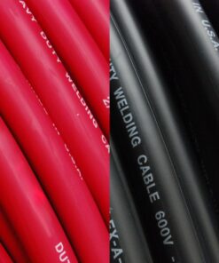 TEMCo WC0470-40' (20' Blk, 20' Red) 4/0 Gauge AWG Welding Lead & Car Battery Cable Copper Wire BLACK + RED | MADE IN USA