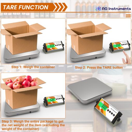 Electronic Parcel Scale, Wireless Connection, 330lb x 1.6oz, Heavy Duty Stainless Steel Platform, Shipping Scale Postal Scale for Packages, UPS USPS Postal Office FedEx DHL - Image 3