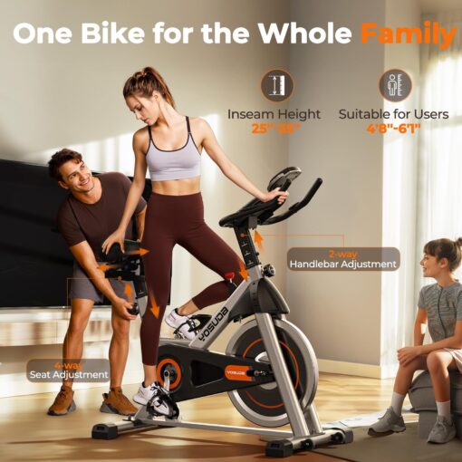 YOSUDA Indoor Cycling Bike - 2023 Version - Stationary Bike with Tablet Mount & Comfortable Seat Cushion - Image 5
