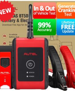 Autel Car Battery Tester 6v 12v MaxiBAS BT508, Cranking Ability Analyzer, Adaptive Conductance, AutoVIN, in-Vehicle/Out-of-Vehicle Tests, BAS Manager with BT VCI 200, Better BT506, Lite of BT608