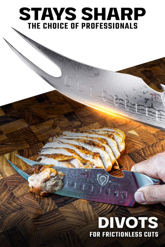 Dalstrong Pitmaster BBQ & Meat Knife - 6.5 inch - Shogun Series ELITE - Forked Tip & Bottle Opener - Japanese AUS-10V Super Steel - G10 Handle - Razor Sharp Kitchen Knife - w/Sheath - Image 7