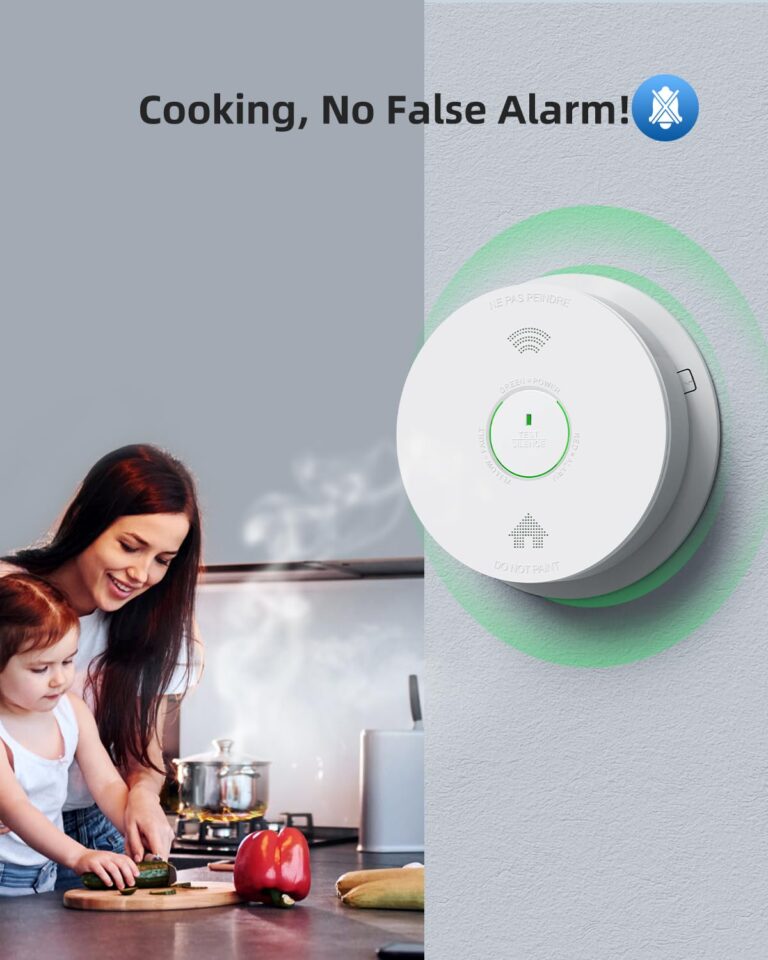 SITERWELL Smoke Detector, Smoke and Carbon Monoxide Detector with Voice Speaker, LED Light and Auto-Check, Smoke Alarm and Carbon Monoxide Detector Conforms to UL 217 & UL 2034 Standards, 4 Pack - Image 2