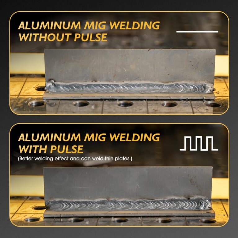 TOOLIOM Aluminum MIG Welder with Pulse 250A 110V/220V Dual Voltage 5 in 1 Multifunctional Welding Machine Gas/Gasless Flux MIG/Lift TIG/Stick/Spool Gun with LCD Digital Display - Image 8