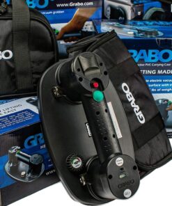 Nemo GRABO (1 Battery, 1 Seal) - Electric Vacuum Suction Cup Lifter for Wood, Paver, Drywall, Marble, Tile and more (lifts up to 375 lbs) Black