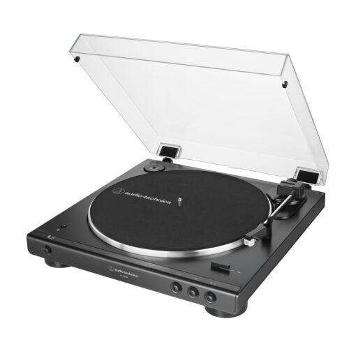 Audio-Technica AT-LP60XBT-BK Fully Automatic Wireless Belt-Drive Turntable (Black) (ATLP60XBTBK)