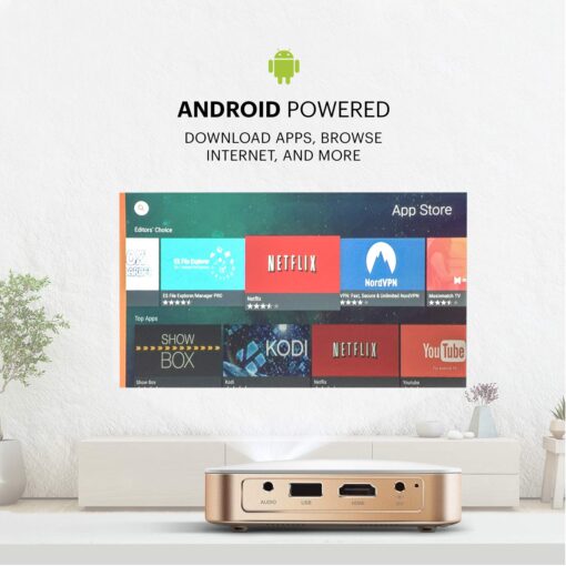 KODAK Luma 350 Portable Smart Projector | Powerful Ultra HD Rechargeable Video Projector Android 6.0 - Includes Soft Case - Image 6