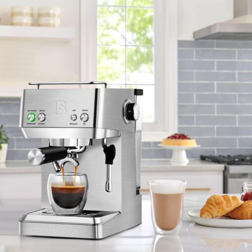 CASABREWS Espresso Machines with Milk Frother, 20 Bar Espresso Maker with Hot Water Wand for Americano, Latte, Cappuccino, Espresso Coffee Machine with Adjustable Temperature, Gifts for Coffee Lovers - Image 2