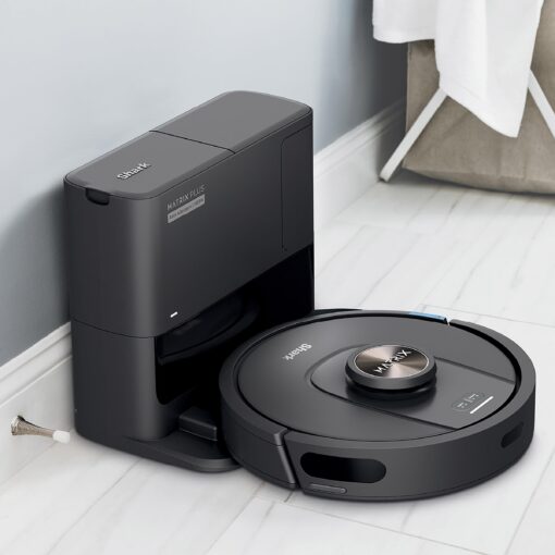 Shark UR2360S Ultra Robot Vacuum, with Matrix Clean, Precision Mapping, 30-Day Capacity HEPA Bagless Self Empty Base, Self-Cleaning Brushroll Perfect for Pet Hair, WiFi, Black (Renewed) - Image 7