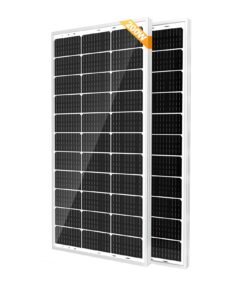 SOLPERK Solar Panel 2PCS Solar Panels 100 Watt 12 Volt, 200W Soalr Panel High Efficiency Monocrystalline PV Module Power Charger Solar Panel for Boat Car RV Motorcycle Marine