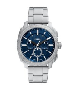 Fossil Men's Machine Chronograph Stainless Steel Watch Silver/Blue