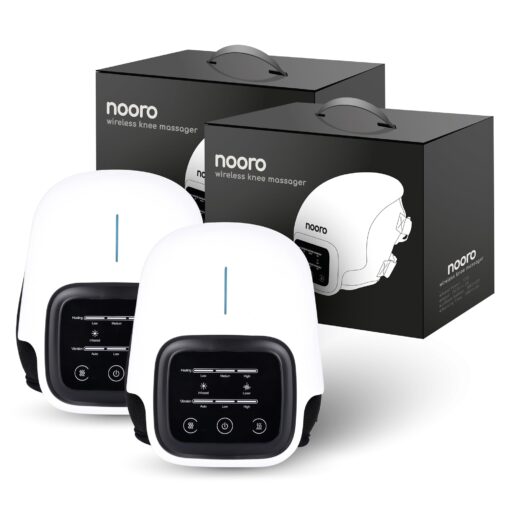 nooro Portable Knee Massager with Heat, Red Light, & Massage Therapy, Relax Tight Muscles and Helps Minor Joint Stiffness and Discomfort, Hands-Free Design