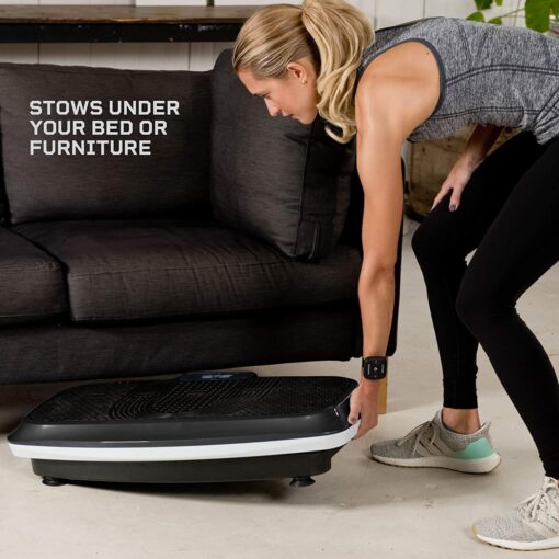 LifePro Turbo 3D Vibration Plate Exercise Machine - Dual Motor Oscillation, Pulsation + 3D Motion Vibration Platform | Full Whole Body Vibration Machine for Home Fitness & Weight Loss. (Black) - Image 7