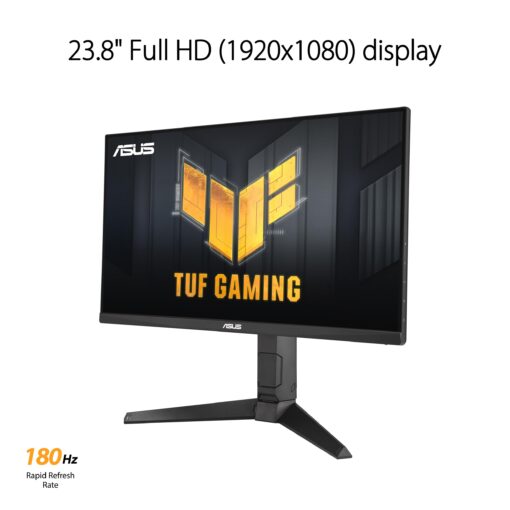 ASUS TUF Gaming 24” (23.8” viewable) 1080P Monitor (VG249QL3A) - Full HD, 180Hz, 1ms, Fast IPS, ELMB, FreeSync Premium, G-SYNC Compatible, Speakers, DisplayPort, Height Adjustable, 3 Year Warranty - Image 12