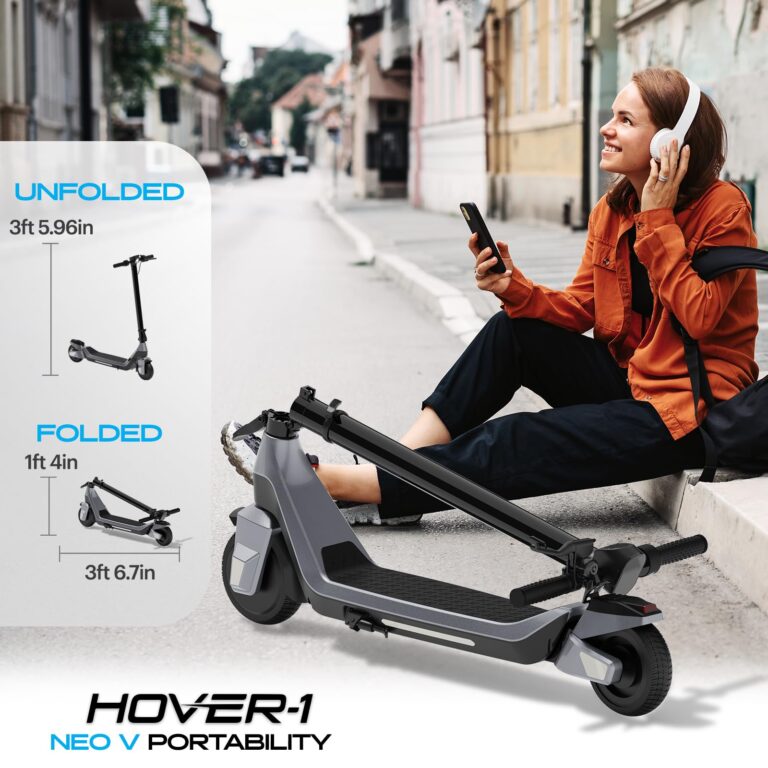 Hover-1 Neo V Foldable Electric Scooter with 250W Rated Brushless Motor, 15 mph Max Speed, 6.5” Wheels, 9 Mile Range Commuting Scooter for Kids & Teens - Image 2