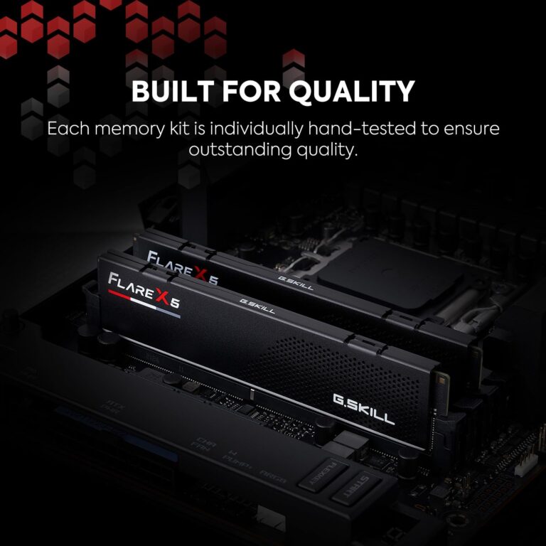 G.SKILL Flare X5 Series (AMD Expo & Intel XMP 3.0) DDR5 RAM 64GB (2x32GB) 6000MT/s CL36-36-36-96 1.35V Desktop Computer Memory U-DIMM - Matte Black (F5-6000J3636F32GX2-FX5) - Image 2