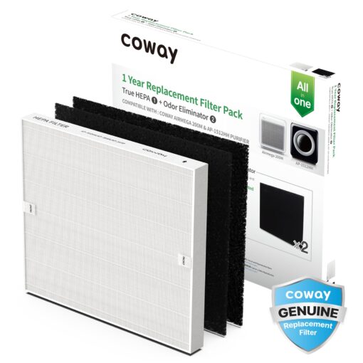 Bundle | 1 Coway Airmega AP-1512HH(W) True HEPA Purifier White + 1 Extra Coway Airmega AP-1512HH Air Purifier Replacement Filter Set - Image 4