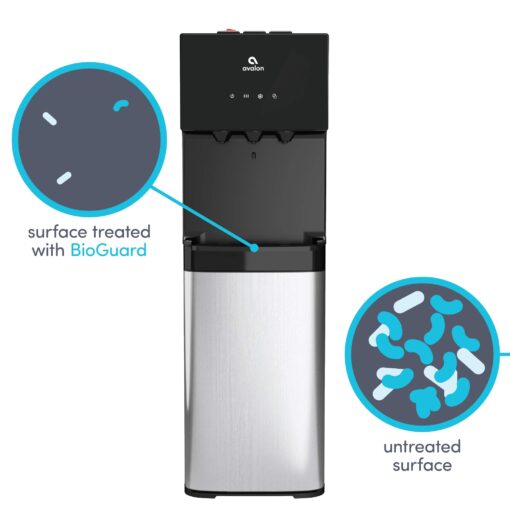 Avalon Bottom Loading Water Cooler Water Dispenser with BioGuard- 3 Temperature Settings - Hot, Cold & Room Water, Durable Stainless Steel Construction, Anti-Microbial Coating- UL Listed - Image 2