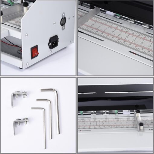 Paper Folding Machine - Multi-Function Paper Creasing Machine - Adjustable Paper Perforating Tool, Paper Slicer for Tickets, Documents, Photos, Scrapbooking - Image 4