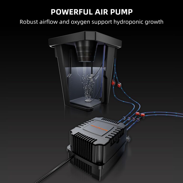 Spider Farmer DWC Hydroponics Grow System with 7-Gallon Deep Water Culture, New Triangular Cover Design, Recirculating Drip Garden System with Top Drip Kit, 15W Air Pump, 4 Buckets - Image 6