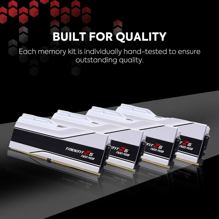 G.SKILL Trident Z5 Neo RGB Series (AMD Expo) DDR5 RAM 32GB (2x16GB) 6000MT/s CL30-36-36-96 1.35V Desktop Computer Memory UDIMM - Matte White (F5-6000J3036F16GX2-TZ5NRW) - Image 3