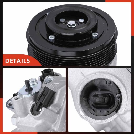 A-Premium Air Conditioner AC Compressor with Clutch Compatible with Toyota Camry 2.5L 2012-2017, RAV4 2.5L 2009-2012 - Image 3