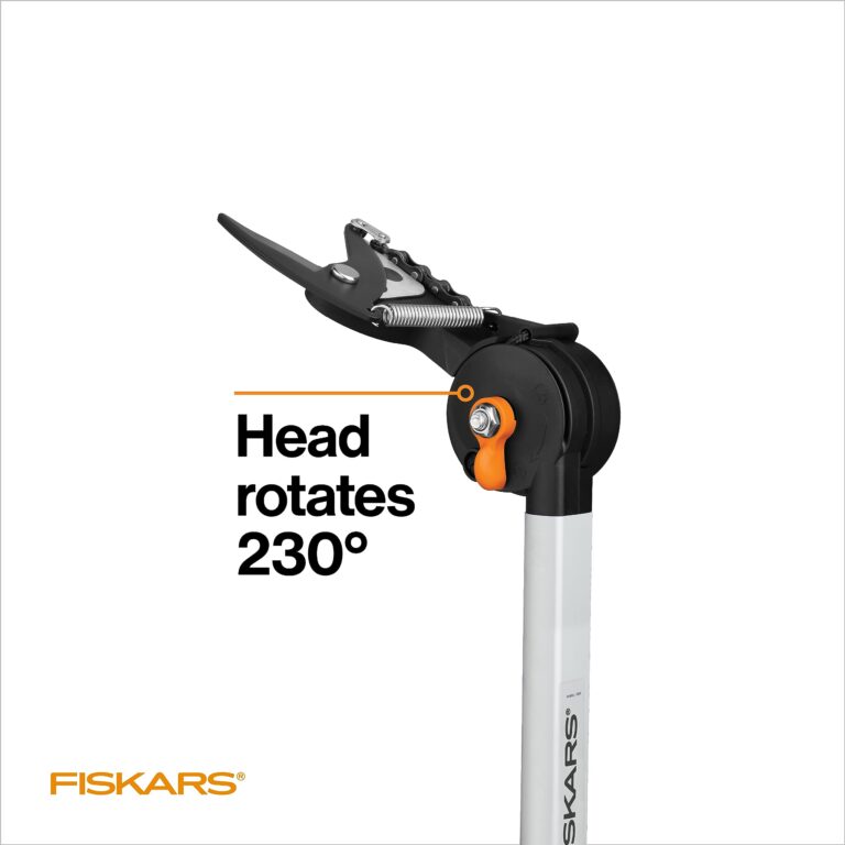 Fiskars 2-in-1 Extendable Tree Pruner and Pole Saw (Extends 7.9 - 12 feet) with Rotating Head, Pruning Stik Model with15-Inch Double-Grind Saw Blade, and Double Locking System - Image 7