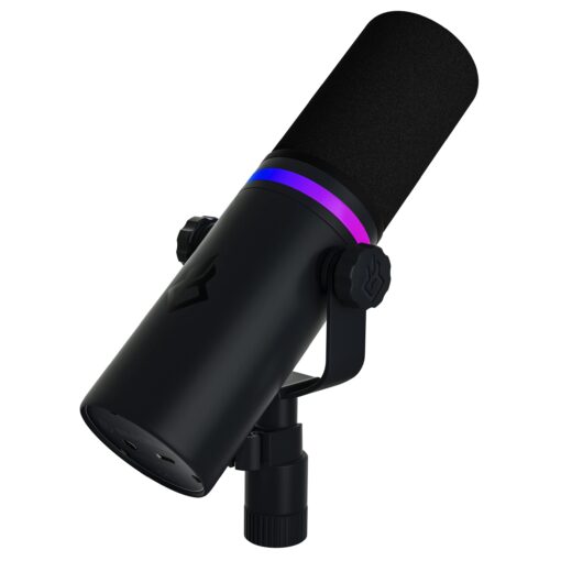 BEACN Dark Dynamic USB Mic for PC - Professional Microphone for Podcast, Gaming, Streaming - Studio-Quality Desk Mic for YouTube, Twitch, and Recording. Microphone for PC, Gaming & Streaming