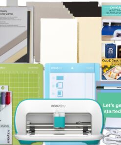 Cricut Joy Machine with Insert Cards, Cutting Mats and Pen Set Bundle - DIY Card Making Kit, Portable Craft Cutting Machine and Materials for Customized Crafts, Cards, Home Decor Projects and Decals