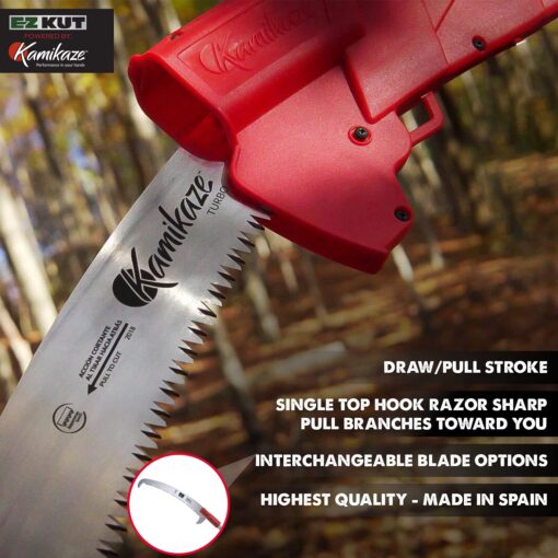 EZ Kut Professional Pole Saw 20’ Extendable - Manual Pole Saw for Tree Trimming. Branch Cutter with Double Hook for Branch Removal - Best Tree Pruner. Tree trimmer pole saw. Since 1988 - Image 7