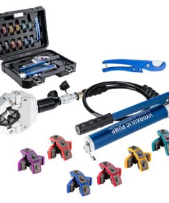 IBOSAD Hydraulic Hose Crimper Hydra-Krimp 71500 Manual A/C Hose Crimper Kit Air Conditioning Repaire Handheld Hydraulic Hose Crimping Tool (Split with Manual Pump)