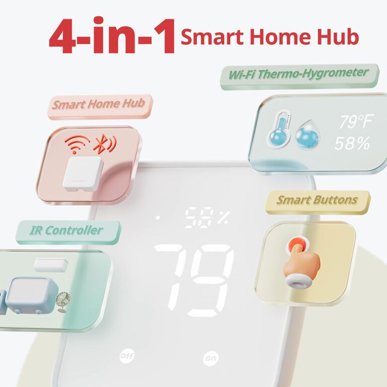 SwitchBot Smart Automatic Curtain Opener 2 Pack with Hub 2 - WiFi Remote Control with App/Timer, Performance Upgrade, WiFi Thermometer Hygrometer, Support Matter, Work with Alexa, Google Home, HomeKit - Image 5