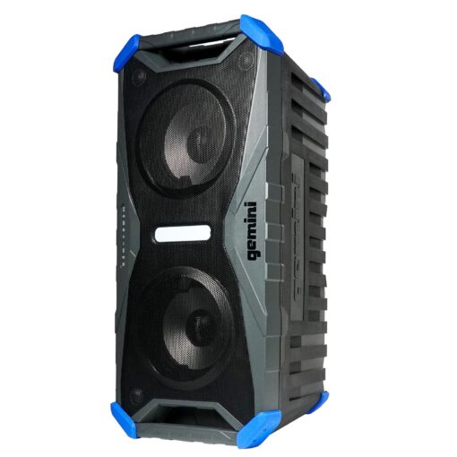 Gemini Sound SoundSplash 400W Floating Waterproof Wireless Bluetooth Speaker, LED Light Show, Dual 8” Woofers & NFC Pairing - Perfect for Pool Parties, Beach, Travel & Home Fun (Gray/Blue) - Image 2