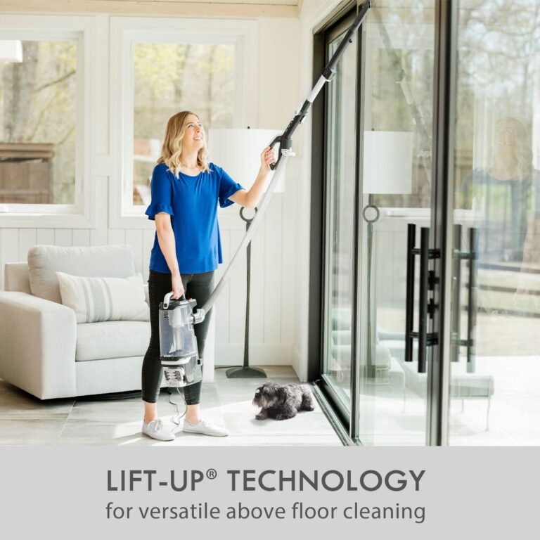 Kenmore DU4399 Featherlite Lift-Up Bagless Upright Vacuum 2-Motor Power Suction Lightweight Carpet Cleaner with Hair Eliminator Brushroll, HEPA Filter and 2 Cleaning Tools, White - Image 3