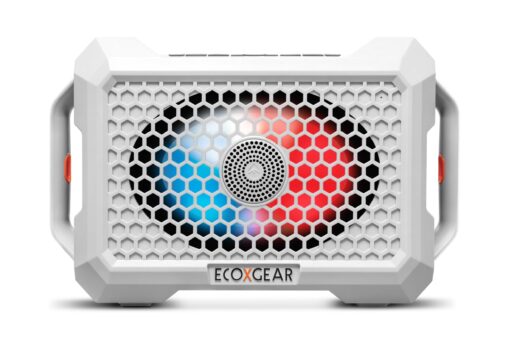ECOXGEAR Defender: Outdoor Portable Bluetooth Speaker, 121dB Massive Sound, Waterproof and Drop Proof, with LED Party Lights, Pair up to 100, 25+ Hours Playtime (Whitewater) - Image 7