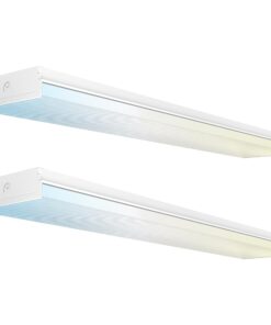Sunco 2 Pack 60W 8 Inch LED Commercial Industrial Warehouse Workshop Prisma Wraparound Light, 7200 Lumens, 3 CCT 4000K Cool White/5000K Daylight/6000K Daylight Deluxe, Non-Dimmable, AC120-277V - ETL
