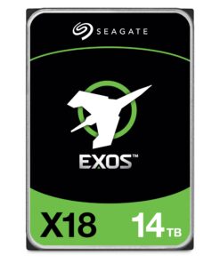 Seagate Exos X18 ST14000NM000J 14 TB Hard Drive - Internal - SATA (SATA/600) - Conventional Magnetic Recording (CMR) Method - Storage System, Video Surveillance System Device Supported - 7200rpm