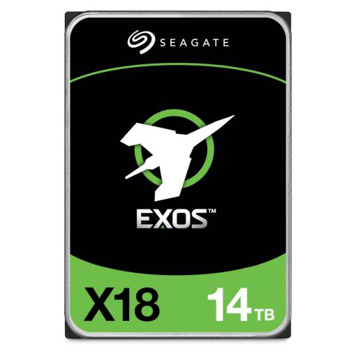 Seagate Exos X18 ST14000NM000J 14 TB Hard Drive - Internal - SATA (SATA/600) - Conventional Magnetic Recording (CMR) Method - Storage System, Video Surveillance System Device Supported - 7200rpm