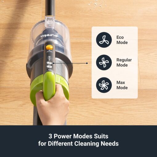 Eureka RapidClean Pro Cordless Vacuum Cleaner for Hard Floors, Lightweight Stick Vacuum LED Headlights, Convenient Stick and Handheld Vac, Green, NEC285GR - Image 4