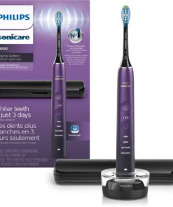 PHILIPS Sonicare 9000 Special Edition Rechargeable Toothbrush, Black/Purple, HX9911/91