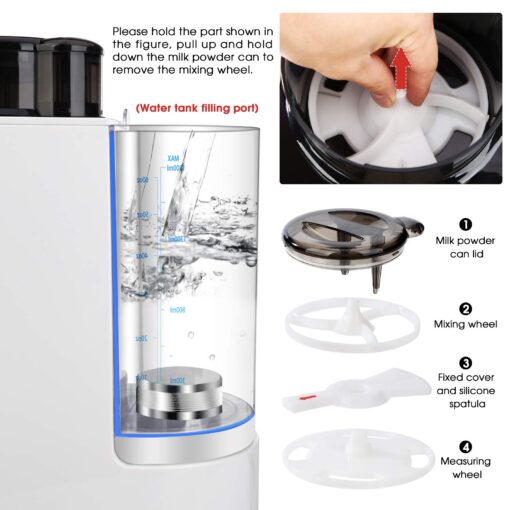 BabyEXO Formula Milk Dispenser, Automatic Electric Formula Mixer Warmer, Milking Machine for Baby - Easily Make Bottle with Automatic Powder Blending - Image 7
