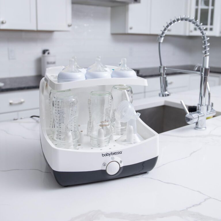 Baby Brezza 10 Minute Baby Bottle Sterilizer + Dryer - Superfast Electric Steam Sterilization - Universal Sterilizing for All Bottles, Pacifiers + Breast Pump Parts - Image 3