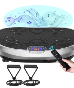 AXV Vibration Plate Exercise Machine Whole Body Workout Music Vibrate Fitness Platform Lymphatic Drainage Machine for Weight Loss Shaping Toning Wellness Home Gyms Workout