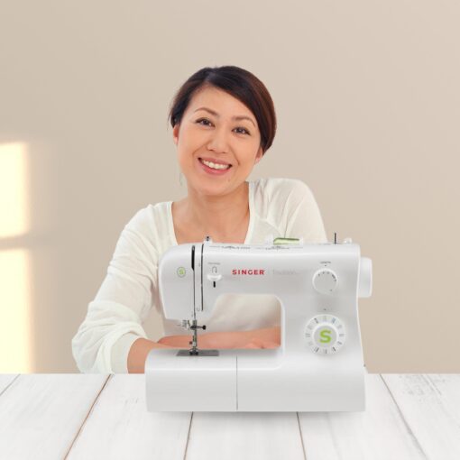 SINGER Tradition 2277 Sewing Machine with Automatic Needle Threader | 97 Stitch Applications, 1-Step Buttonhole, Adjustable Stitch Length & Width & Heavy-Duty Metal Frame (White) - Image 3