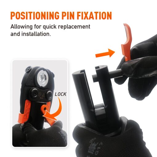 iGeelee Hydraulic Copper Press Tool, Pex Crimping Tool with 1/2", 3/4", 1" Dies for Copper Pipe Fitting & 3/8"-1" Dies for ASTM F1807 Pex Copper Rings, Heavy Duty HT-1950E - Image 9