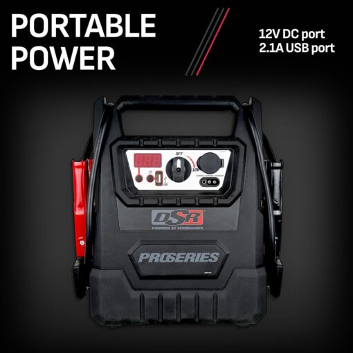 Schumacher Electric DSR157 - ProSeries Jump Starter - 12V 2000 Peak Amps Portable Car Jump Starter & Maintainer - Jumper Cables with Battery Pack - 400 Cranking Amps - Image 6