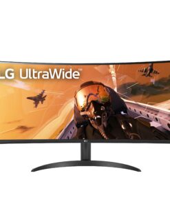 LG 34WP60C-B 34-Inch 21:9 Curved UltraWide QHD (3440x1440) Gaming Computer Monitor with 160Hz sRGB 99% Color Gamut and HDR 10, AMD FreeSync Premium and 3-Side Virtually Borderless Screen Tilt,Black